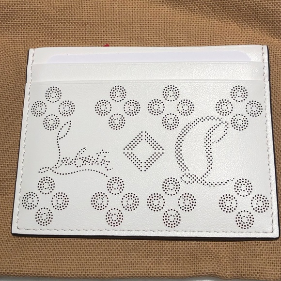 Christian Louboutin-W Kios Loubinthesky Laser-Cut Card Case - Picture 5 of 13